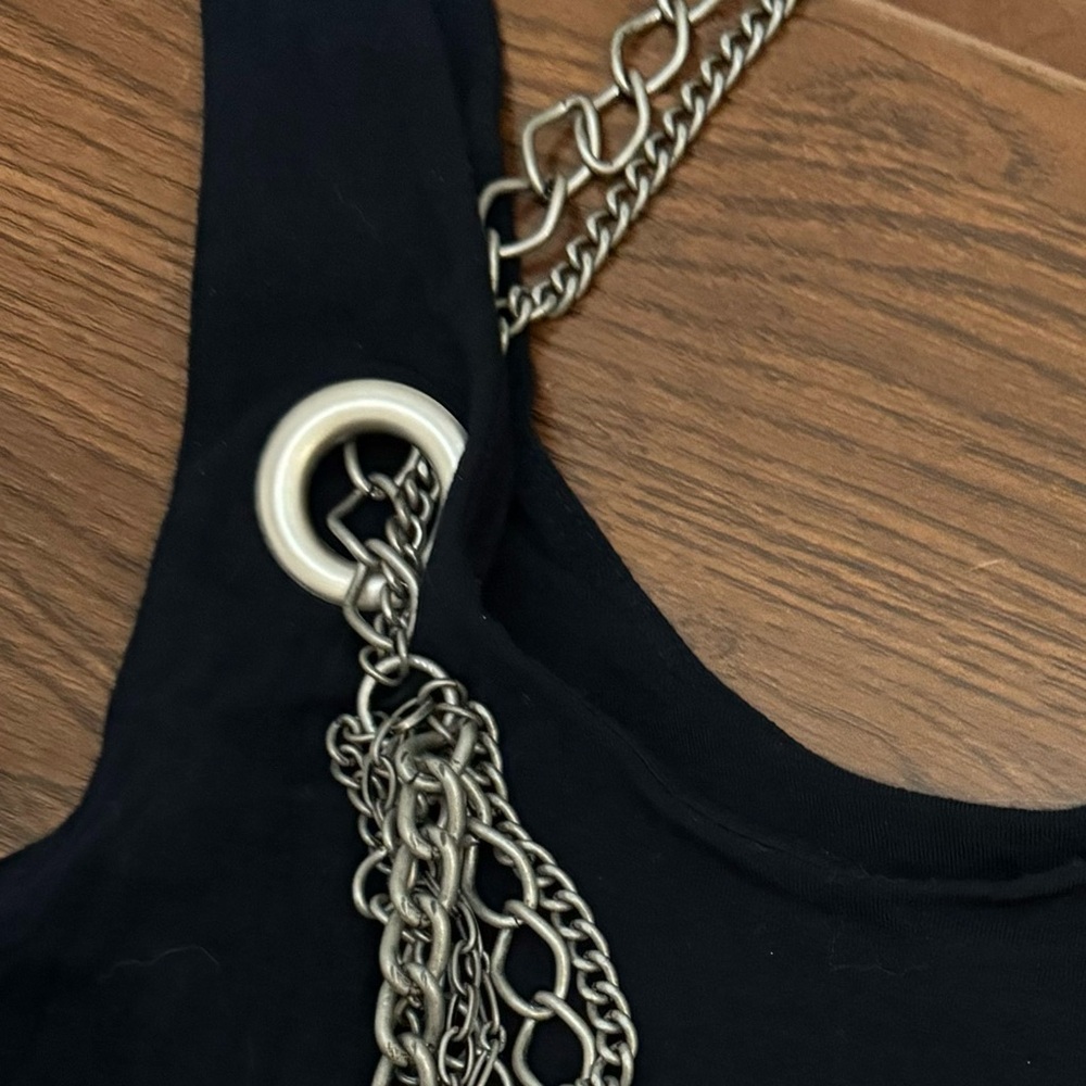 Bailey 44 Black Chain Tank Top Size Medium - Picture 3 of 10